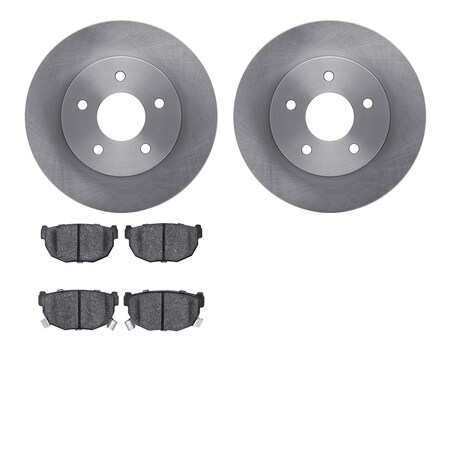 Dynamic Friction Company Rear Brake Rotors with 5000 Advanced Brake Pads 6502-67221